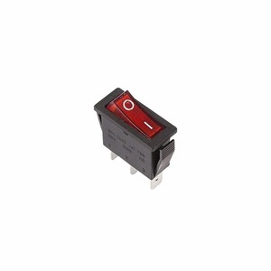 Выключатель клавишный Rexant 36-2210 250V 15А (3с) ON-OFF красный с подсветкой, 10шт