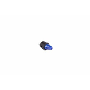 Выключатель клавишный круглый Rexant 36-2591 12V 16А (3с) ON-OFF синий с подсветкой, 10шт