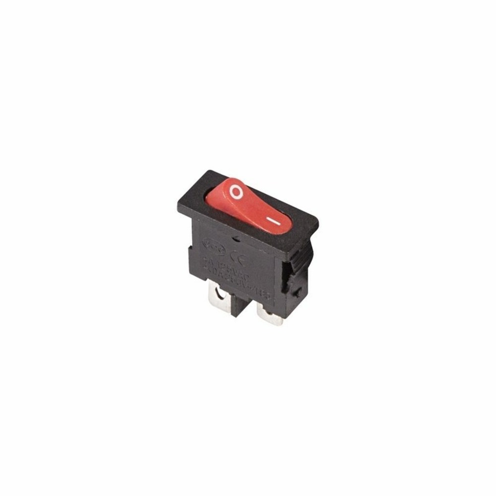 Выключатель клавишный Rexant 36-2051 250V 6А (2с) ON-OFF красный Mini, 10шт