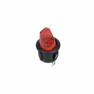 Выключатель клавишный круглый Rexant 36-2600 250V 6А (3с) ON-OFF красный, 10шт