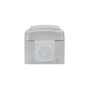 Переключатель проходной Kranz KR-78-0837 Mini OG IP54, о/у, серый