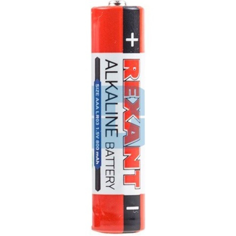 Алкалиновая батарейка Rexant 30-1012 AAA/LR03 1,5V 1200 mAh (4 штуки)