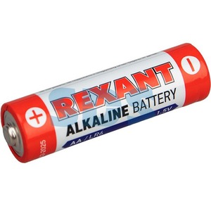 Алкалиновая батарейка Rexant 30-1026 AA/LR6 1,5V 2700 mAh (12 штук)
