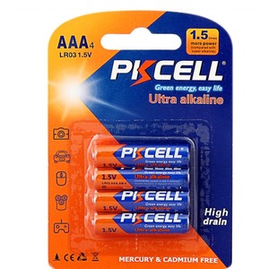 Батарейка PKCELL LR03-4B тип - AAА 4 шт в блистере