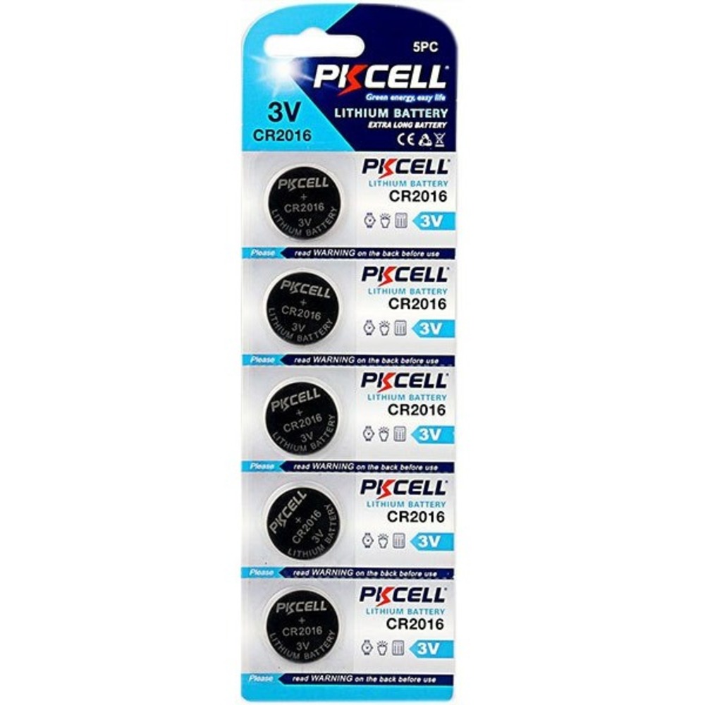 Батарейка PKCELL CR2016-5B тип - CR2016 5 шт в блистере