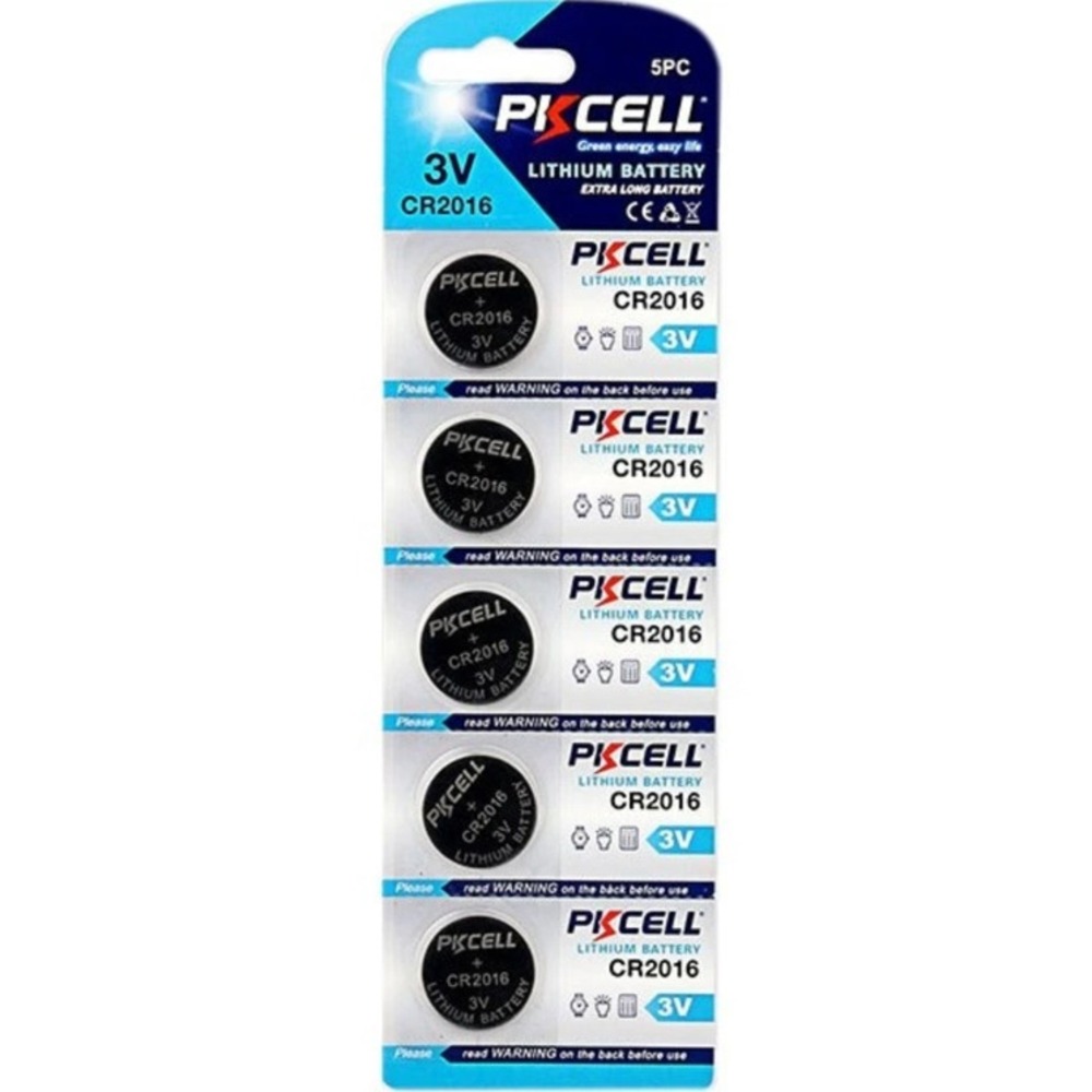 Батарейка PKCELL CR2016-5B тип - CR2016 5 шт в блистере