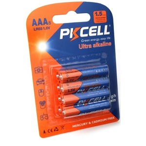 Батарейка PKCELL LR03-8B тип - AAА 8 шт в блистере