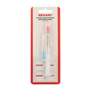 Разное для пайки Rexant 09-3982 Смазка для кулеров SX-2, шприц 2 мл