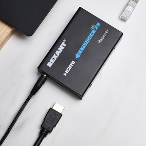 Передача по витой паре HDMI Rexant 17-6972 Приёмник сигнала HDMI по витой паре LAN (RJ-45) кат. 5е/6