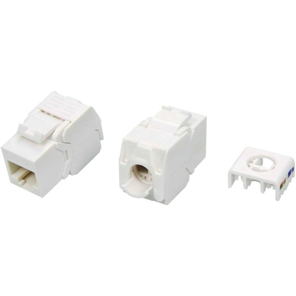 Вставка Keystone Jack RJ-45 Hyperline KJ8-8P8C-C5e-180-TLS-WH