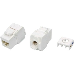 Вставка Keystone Jack RJ-45 Hyperline KJ8-8P8C-C5e-180-TLS-WH