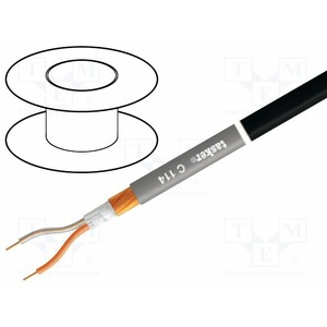 Отрезок аудио кабеля Tasker (арт. 6434) C114 Black 1.95m