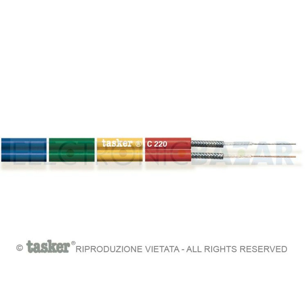 Отрезок аудио кабеля Tasker (арт. 6456) C220 Green 4.0m