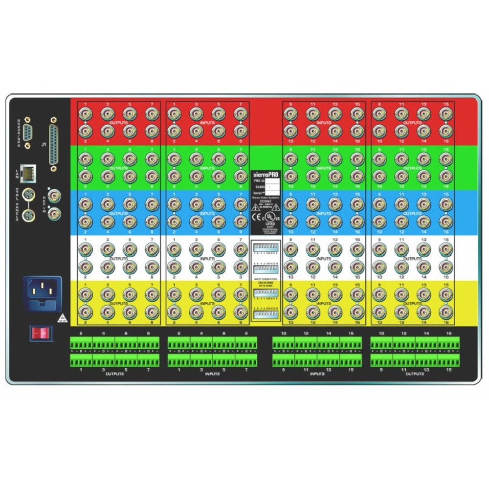 Коммутатор CV/YC/YUV/S/PDIF Sierra Video Pro XL 1616V3-XL