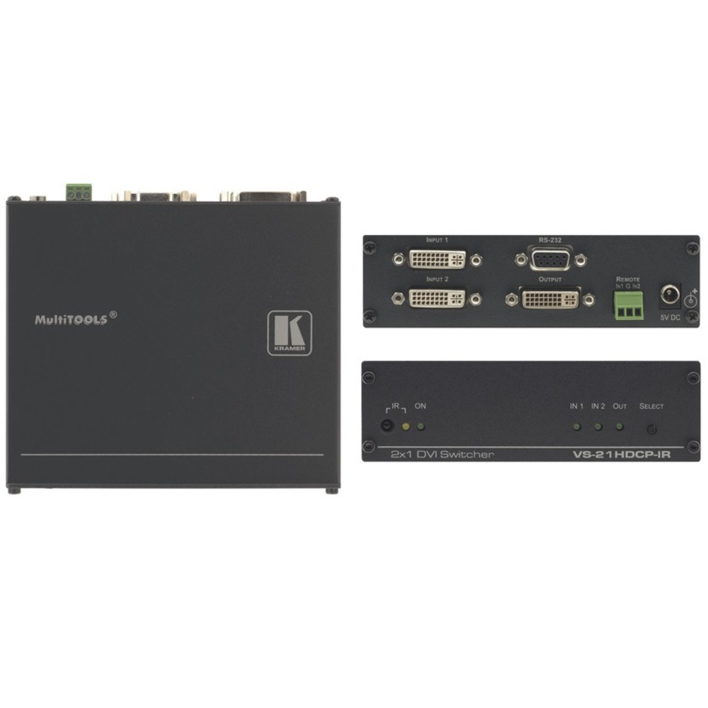 Коммутатор DVI Kramer VS-21HDCP-IR