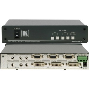 Универсальный коммутатор 2х1 сигналов DVI Kramer VS-2DVA