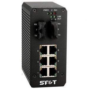 Коммутатор с PoE промышленный SF&T SF-40602/IB
