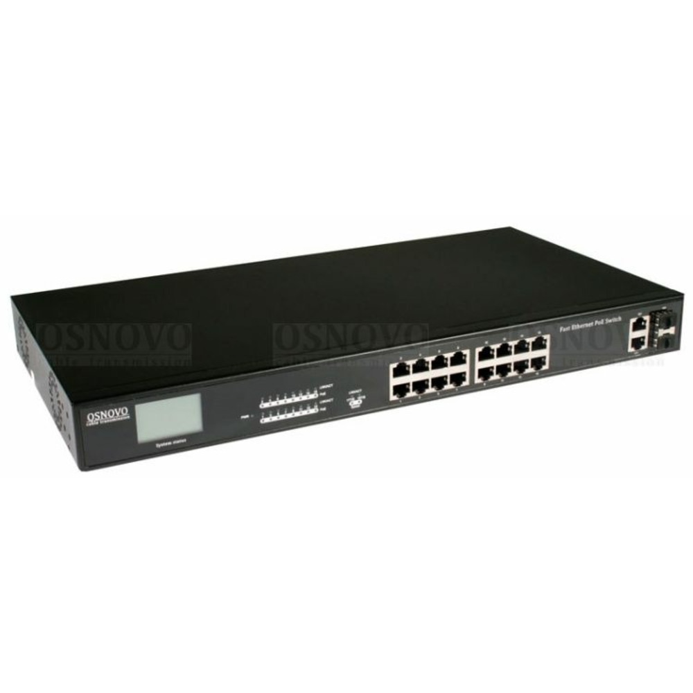 Коммутатор с измерением PoE Osnovo SW-61622/TB