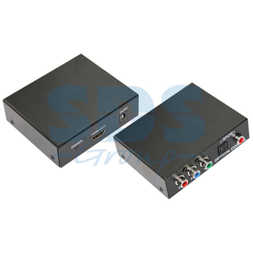 Преобразователь HDMI, аналоговое видео и аудио Rexant 17-6904 Конвертер YPbPr+SPDIF/Toslink на HDMI (1 штука)
