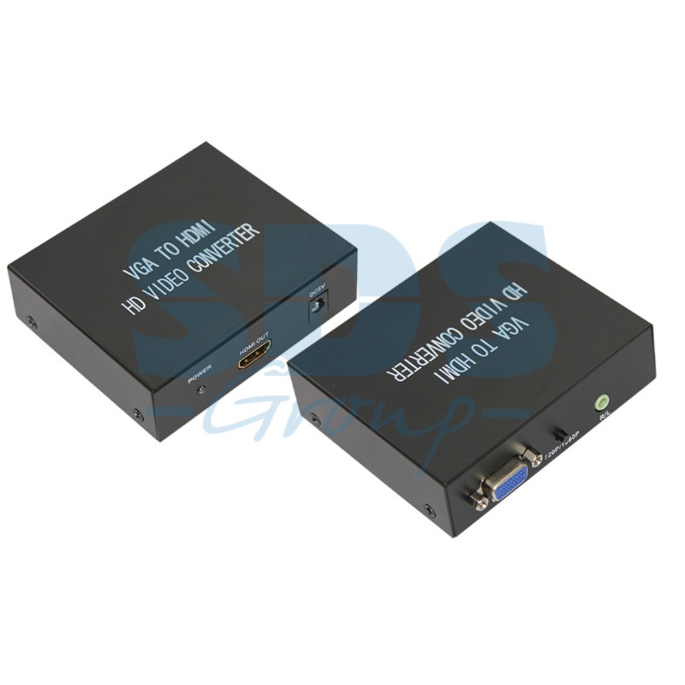 Преобразователь HDMI, аналоговое видео и аудио Rexant 17-6907 Конвертер VGA +3.5 mm Аудио в HDMI (1 штука)
