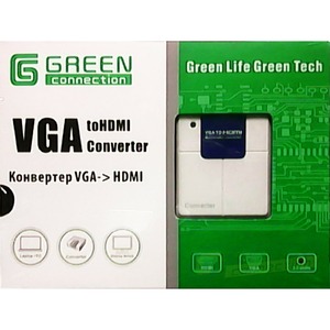 Преобразователь HDMI, аналоговое видео и аудио Greenconnect GC-VGA2HD02