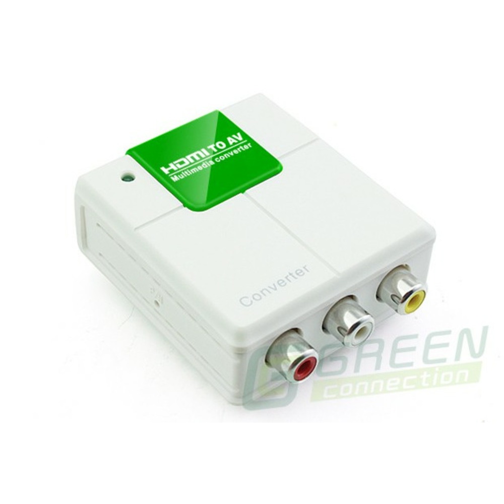 Преобразователь HDMI, аналоговое видео и аудио Greenconnect GC-HD2AV