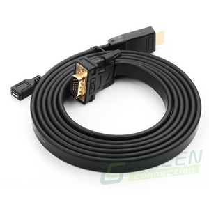 Преобразователь HDMI, аналоговое видео и аудио Greenconnect GC-HD2VGA5 1.8m
