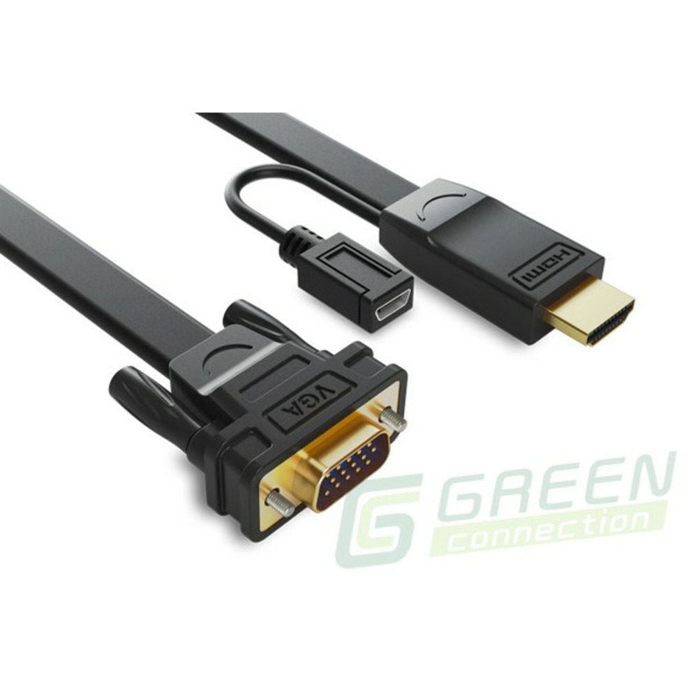 Преобразователь HDMI, аналоговое видео и аудио Greenconnect GC-HD2VGA5 3.0m