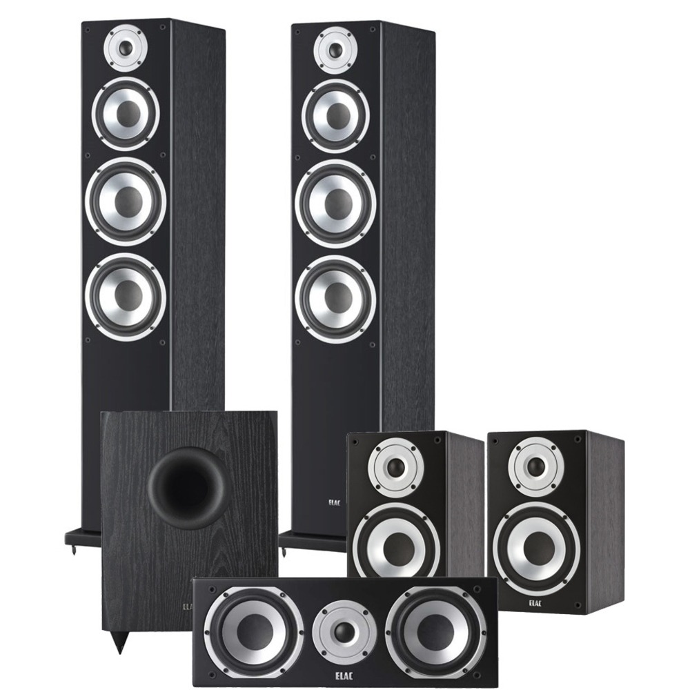 Комплект акустических систем Elac FS58.2 + BS53.2 + CC51.2 + SUB50ESP Black