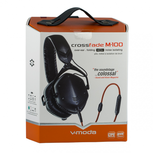 Наушники мониторные классические V-moda Crossfade M-100 Matte Black Metal