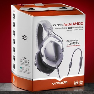Наушники мониторные классические V-moda Crossfade M-100 White Silver