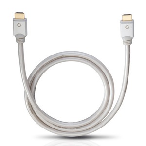 Кабель HDMI - HDMI Oehlbach 92470 White Magic 0.75m