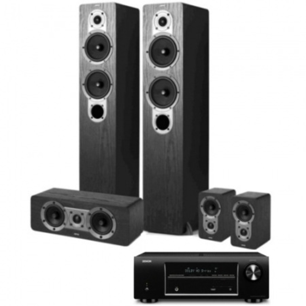 Комплект акустических систем Jamo S426 HCS3 Black + Denon AVR-1513