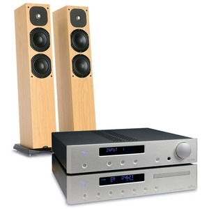 Комплект акустических систем Audia Flight CD Three Silver + Three USB/DAC Silver + Neat Acoustics Motive 1