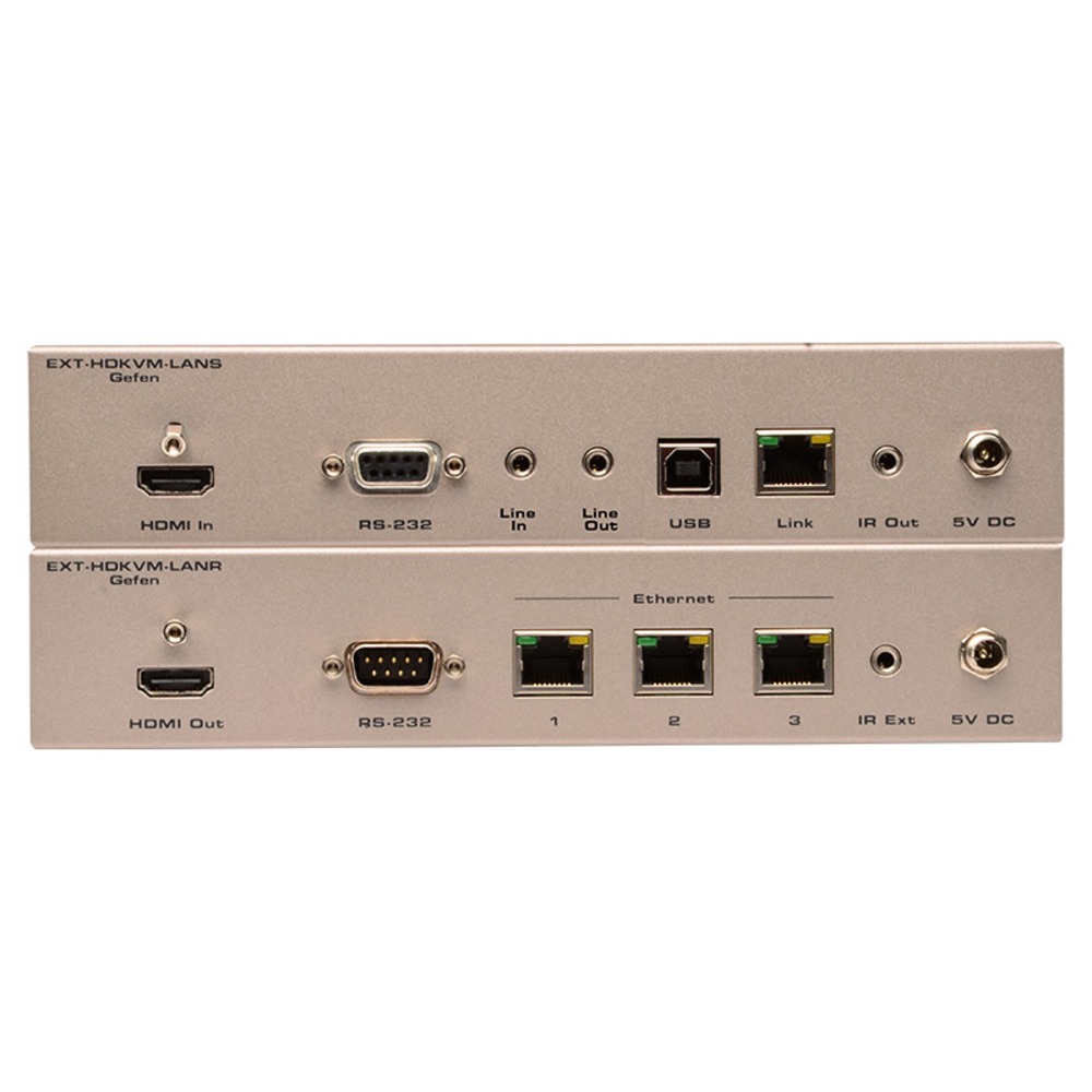 Передача по IP сетям HDMI, USB, RS-232, IR и аудио Gefen EXT-HDKVM-LAN