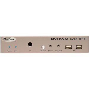 Передача по IP сетям KVM (DVI, USB, RS-232 и аудио Gefen EXT-DVIKVM-LANRX
