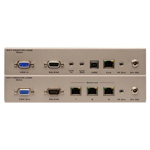 Передача по IP сетям KVM (VGA, USB, RS-232 и аудио) Gefen EXT-VGAKVM-LAN