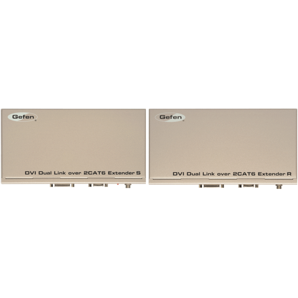 Передача по витой паре DVI, данные (RS-232) и аудио Gefen EXT-DVI-2CAT6DL