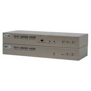 Передача по витой паре KVM (DVI, USB, PS/2, RS-232 и аудио) Gefen EXT-DVI-3600HD