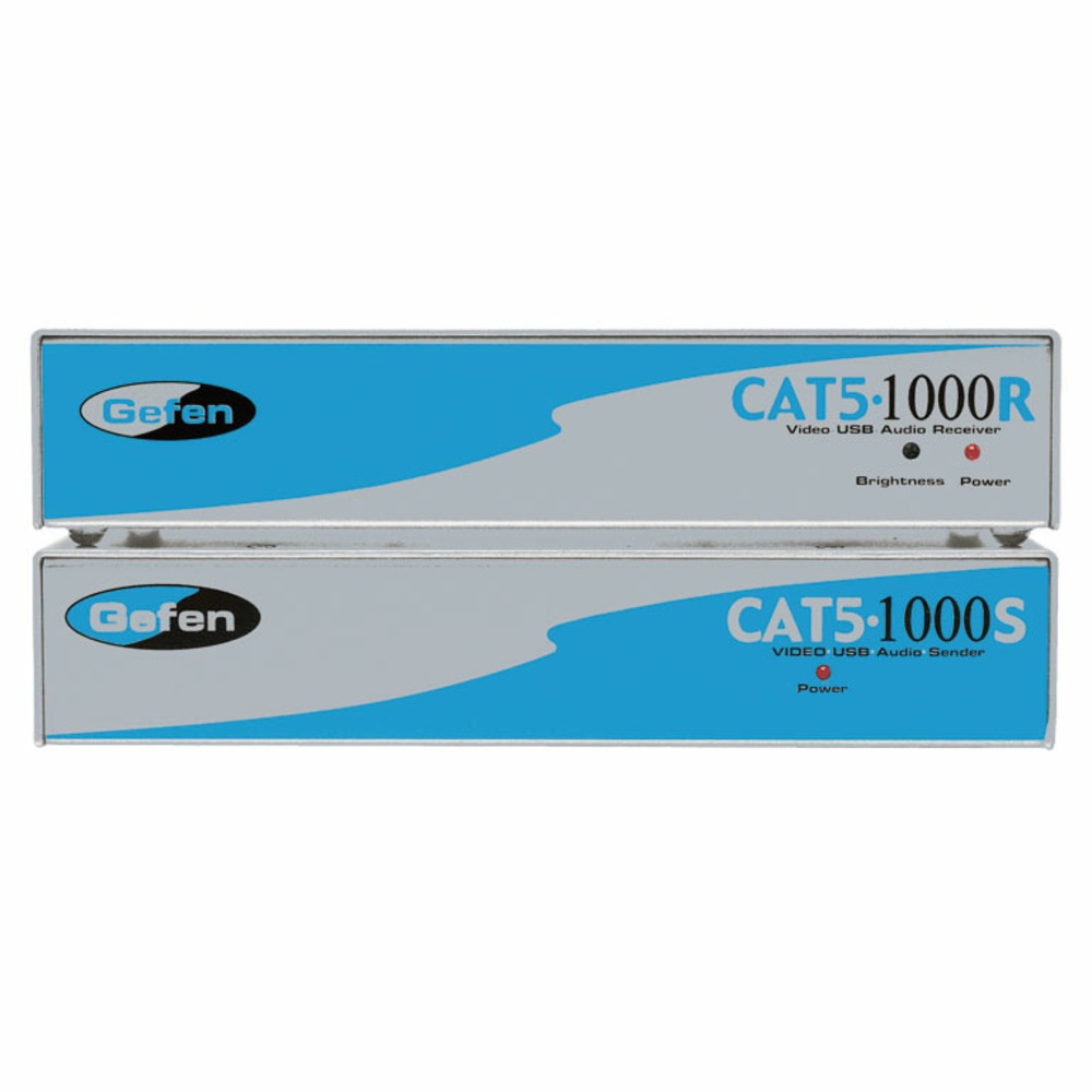 Передача по витой паре KVM (VGA, USB, PS/2, RS-232 и аудио) Gefen EXT-CAT5-1000