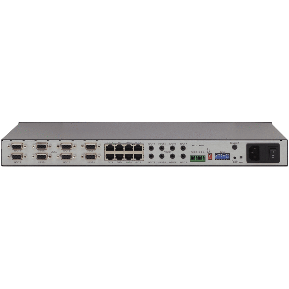 Передача по витой паре KVM (VGA, USB, PS/2, RS-232 и аудио) Kramer TP-185
