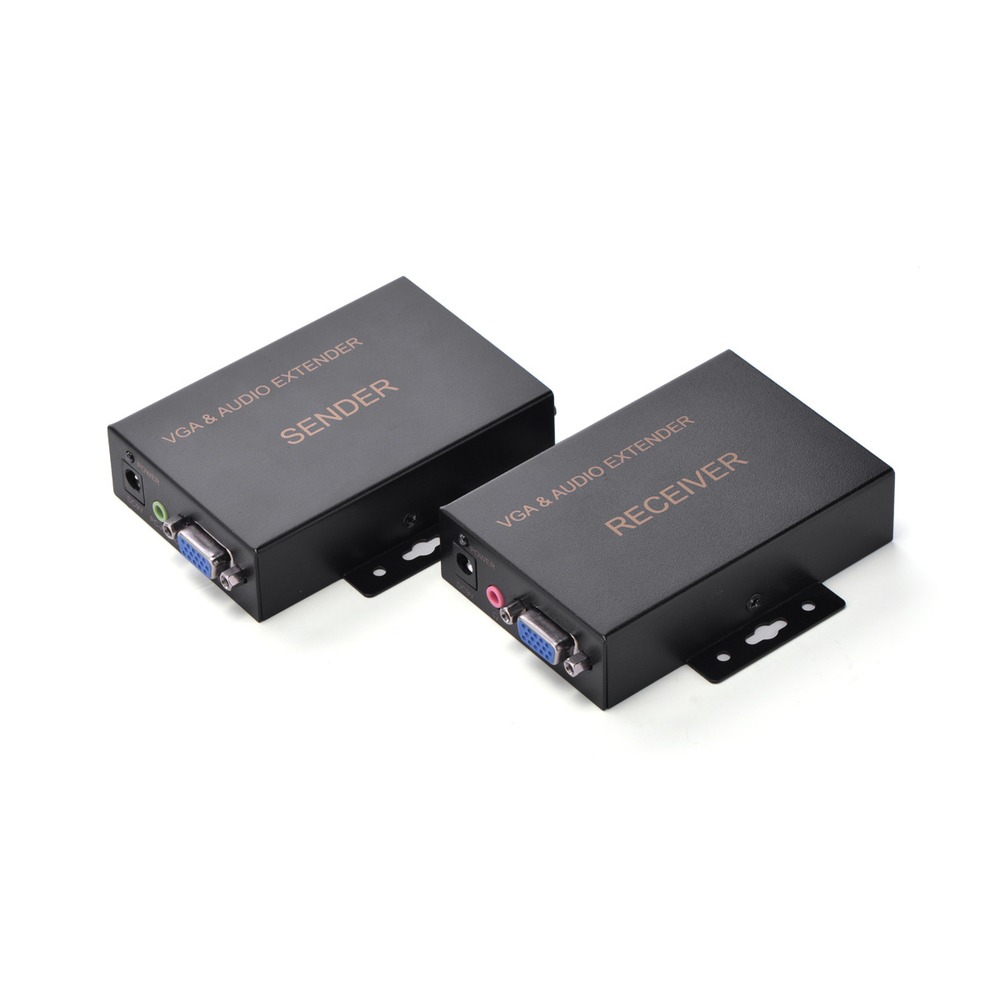 Передача по витой паре KVM (VGA, USB, PS/2, RS-232 и аудио) Greenconnect GC-VGASP200M