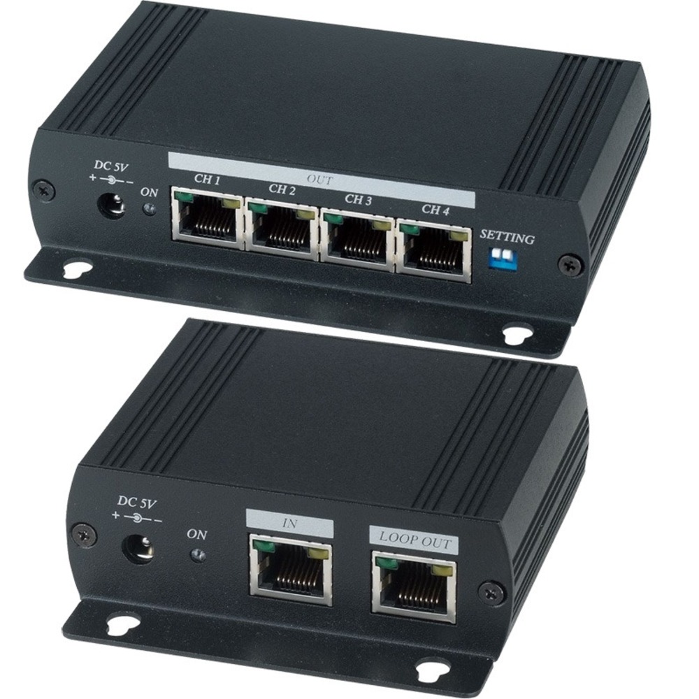 Передача по витой паре KVM (VGA, USB, PS/2, RS-232 и аудио) SC&T VE05AL