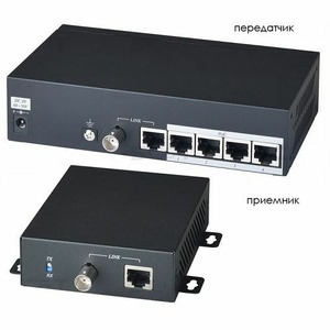 Передача по коаксиальному кабелю Ethernet SC&T IP02PHK