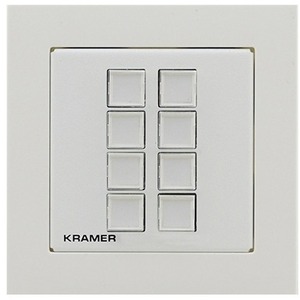 Панель управления универсальная с 8 кнопками Kramer RC-208/EU-80/86(W)