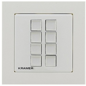 Панель управления универсальная с 8 кнопками Kramer RC-208/EU-80/86(W)