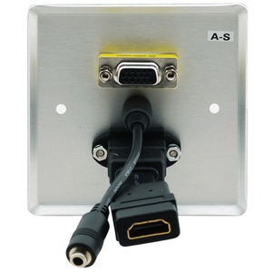 Установочная панель с разъемами DVI, HDMI Kramer WXA-H/EU(B)-86