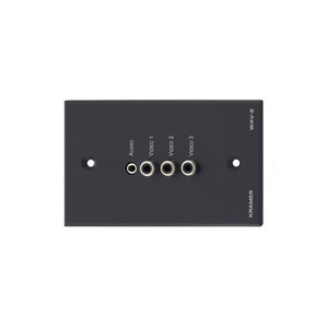 Установочная панель с разъемами RCA, S-Video, Аудио Kramer WAV-2/U(W)