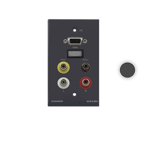Установочная панель с разъемами RCA, S-Video, Аудио Kramer WAV-6H/EU(86)(B)