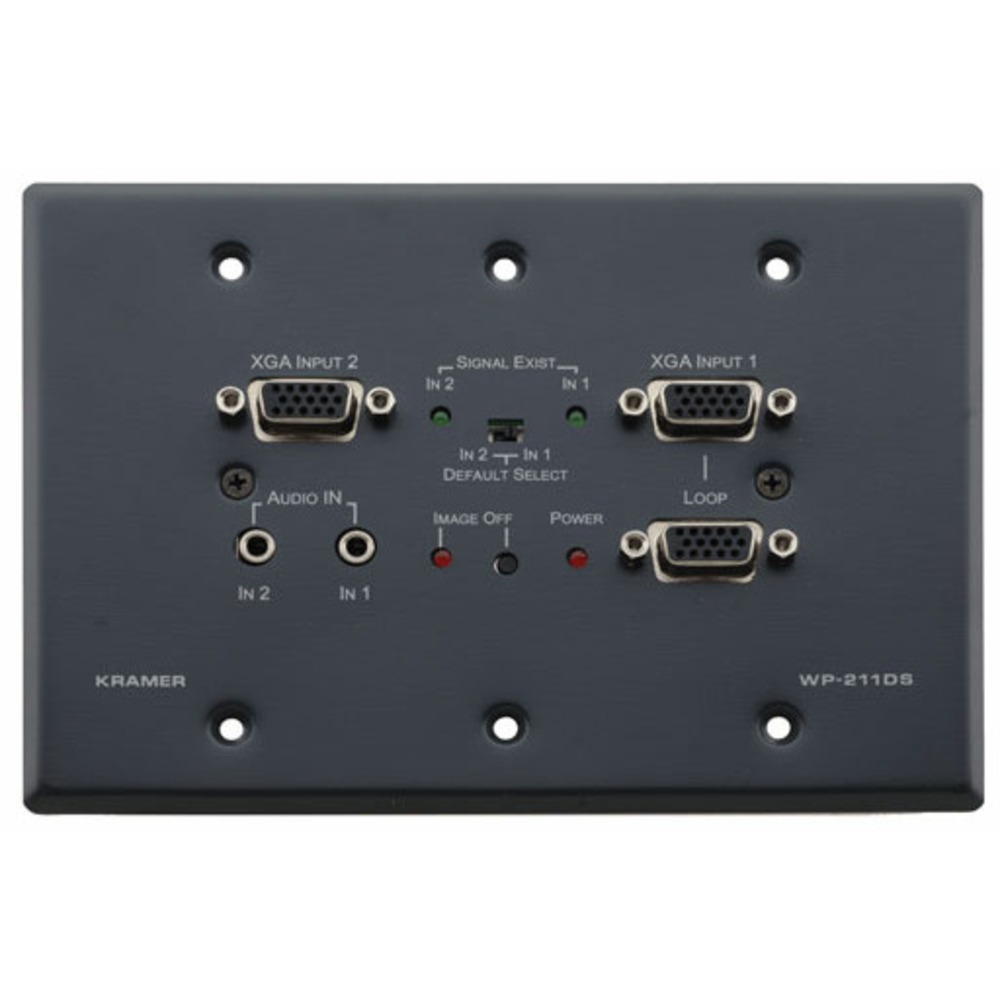 Установочная панель с разъемами VGA Kramer WP-211DS/E(G)
